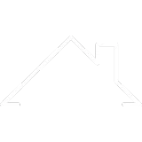 House roof icon representing inspection of the roof, attic, insulation, and ventilation for safety and efficiency.